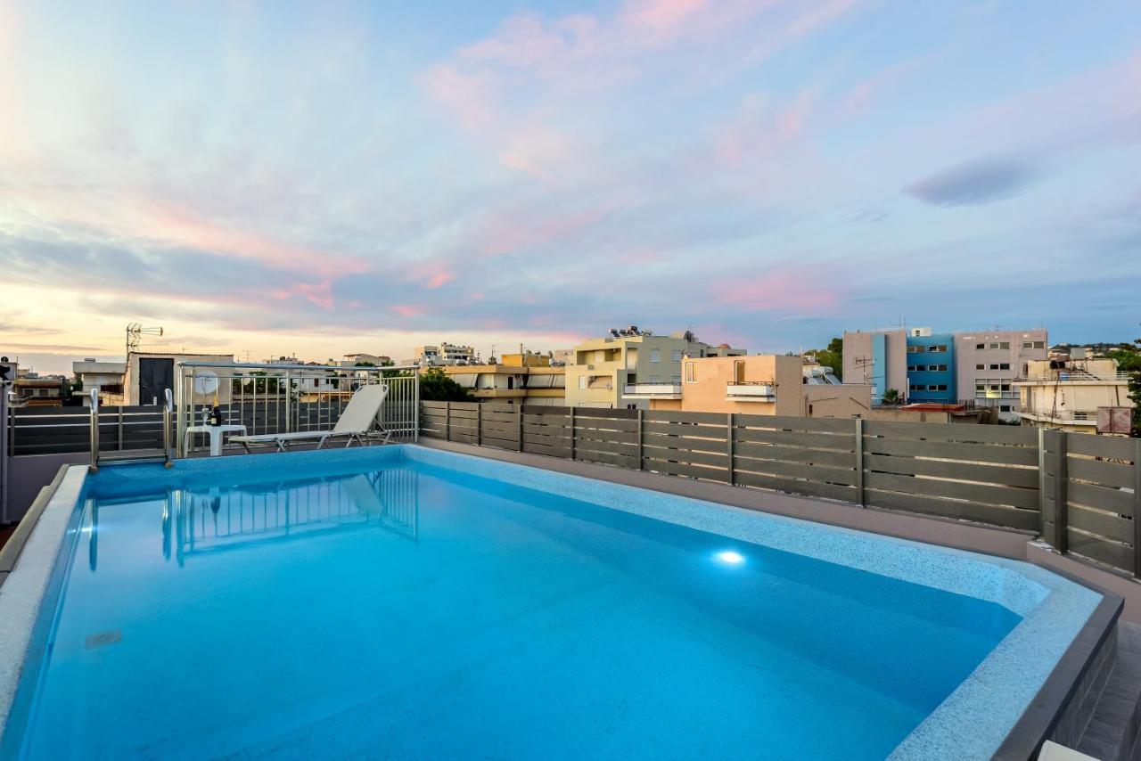 Luxury Villa In City Center With Rooftop Swimming Pool La Canea Exterior foto
